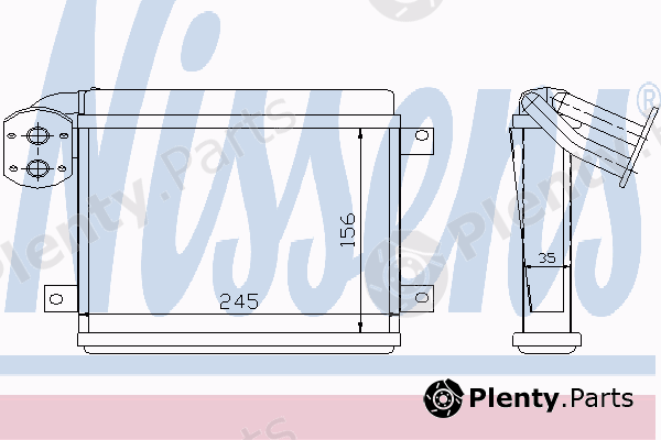  NISSENS part 73386 Heat Exchanger, interior heating
