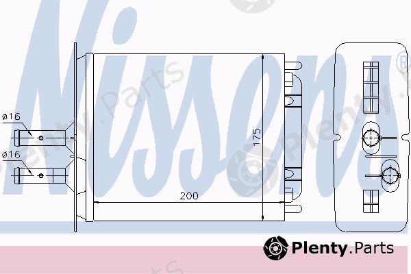  NISSENS part 71439 Heat Exchanger, interior heating