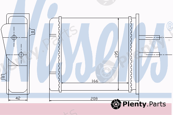  NISSENS part 71442 Heat Exchanger, interior heating