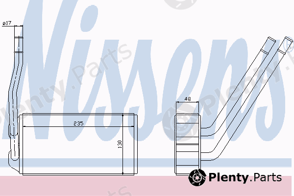  NISSENS part 73000 Heat Exchanger, interior heating