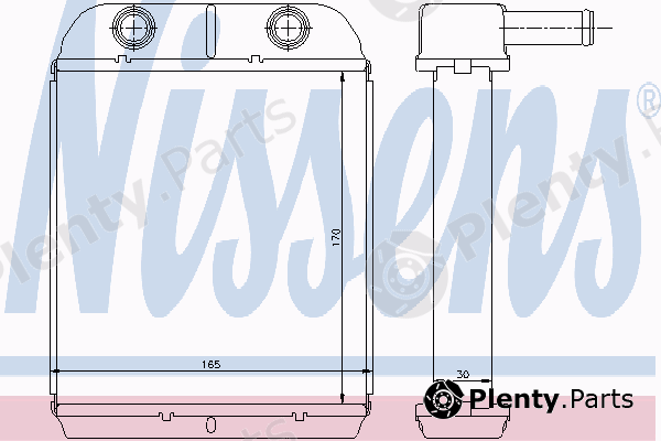  NISSENS part 77504 Heat Exchanger, interior heating