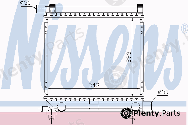  NISSENS part 62551 Radiator, engine cooling
