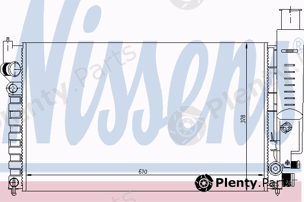  NISSENS part 63613 Radiator, engine cooling
