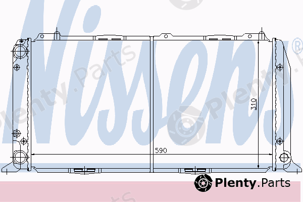  NISSENS part 60436 Radiator, engine cooling