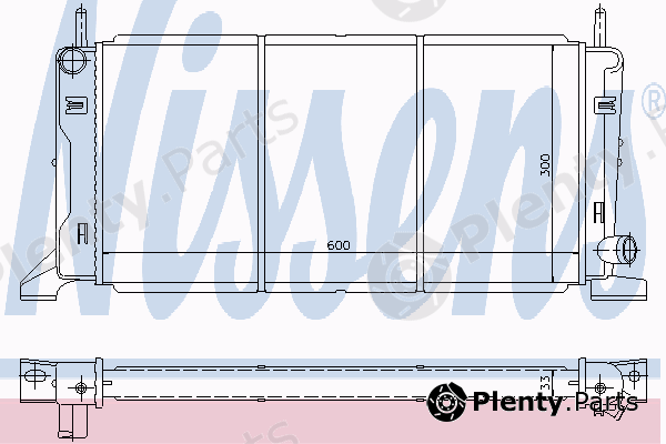  NISSENS part 621541 Radiator, engine cooling