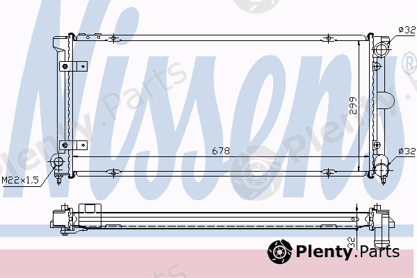  NISSENS part 640041 Radiator, engine cooling