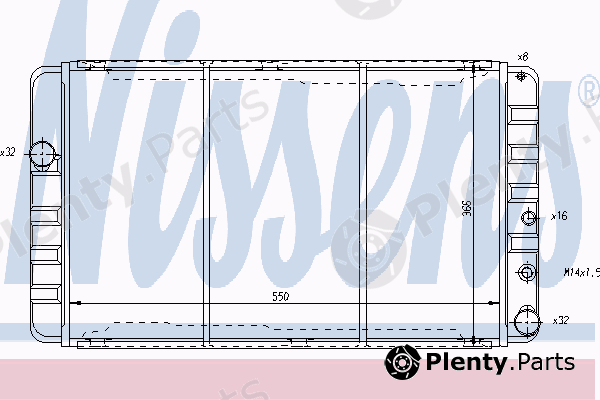  NISSENS part 65507 Radiator, engine cooling
