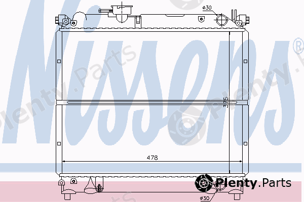  NISSENS part 64079 Radiator, engine cooling