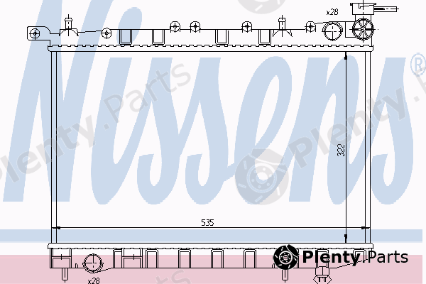  NISSENS part 62949 Radiator, engine cooling