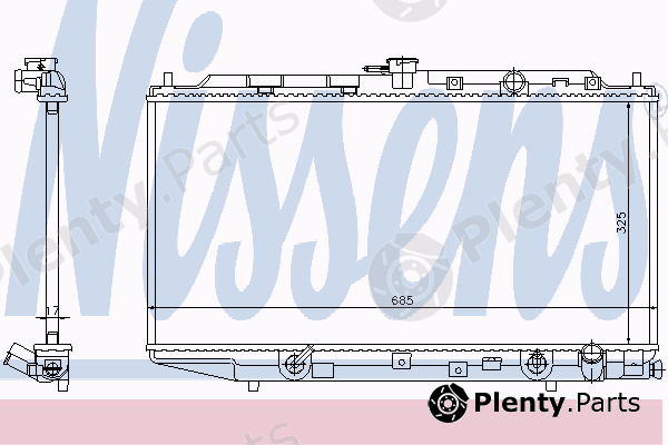  NISSENS part 622551 Radiator, engine cooling