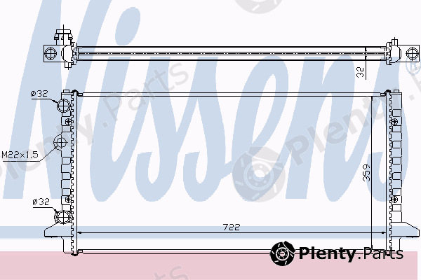  NISSENS part 65256 Radiator, engine cooling