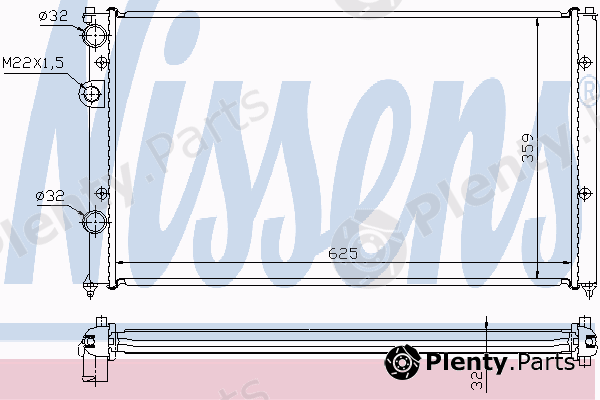  NISSENS part 652551 Radiator, engine cooling