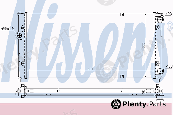  NISSENS part 639971 Radiator, engine cooling