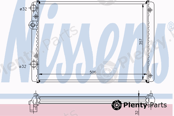  NISSENS part 65232A Radiator, engine cooling