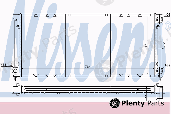  NISSENS part 65158 Radiator, engine cooling