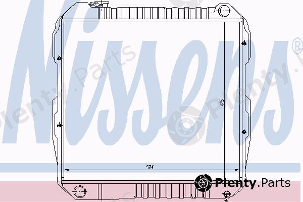  NISSENS part 64847 Radiator, engine cooling