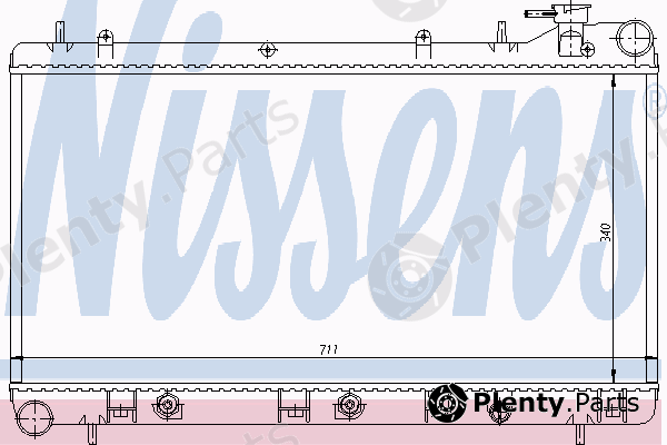  NISSENS part 64186 Radiator, engine cooling