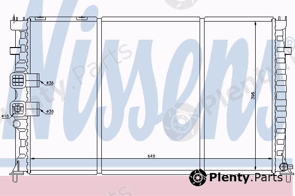  NISSENS part 63735 Radiator, engine cooling