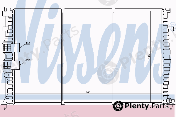  NISSENS part 63734 Radiator, engine cooling