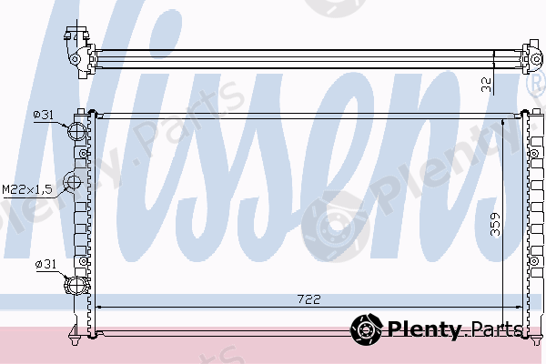  NISSENS part 65252 Radiator, engine cooling