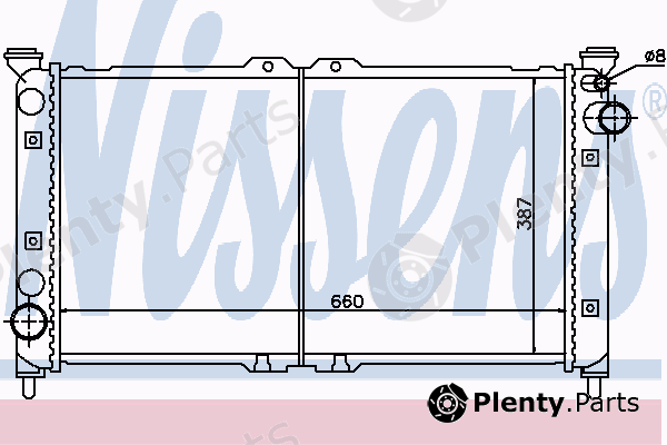  NISSENS part 62398 Radiator, engine cooling