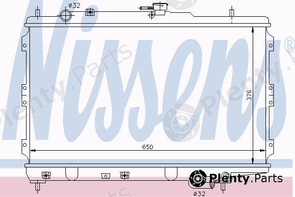 NISSENS part 66602 Radiator, engine cooling