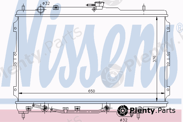  NISSENS part 66603 Radiator, engine cooling