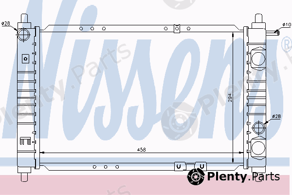  NISSENS part 61653 Radiator, engine cooling