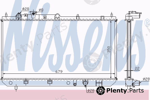 NISSENS part 62506A Radiator, engine cooling