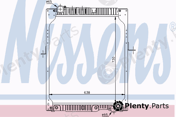  NISSENS part 62643A Radiator, engine cooling