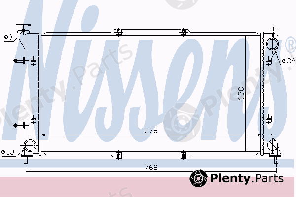  NISSENS part 67703 Radiator, engine cooling