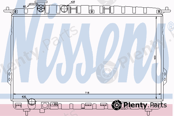  NISSENS part 66626 Radiator, engine cooling