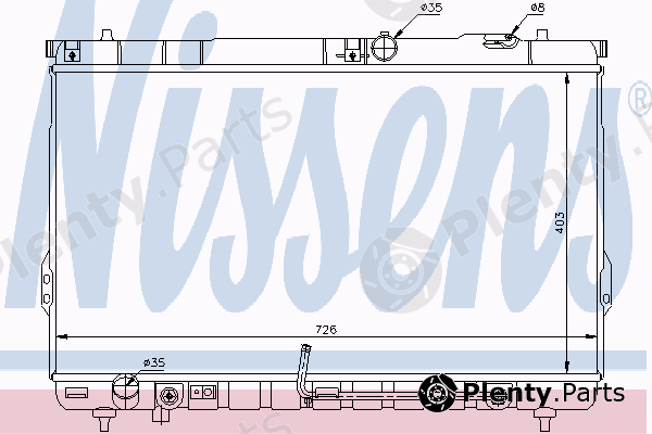  NISSENS part 67031 Radiator, engine cooling