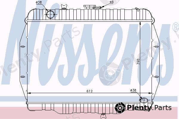  NISSENS part 61648 Radiator, engine cooling