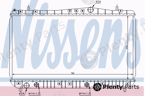  NISSENS part 61665 Radiator, engine cooling