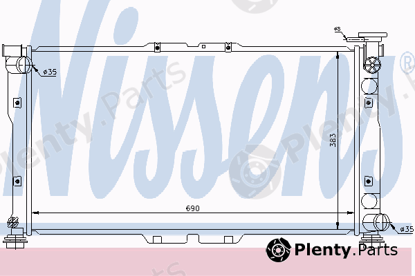  NISSENS part 66615 Radiator, engine cooling