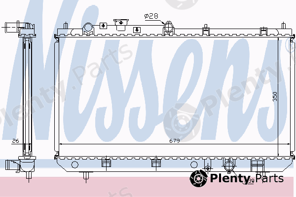  NISSENS part 62456A Radiator, engine cooling