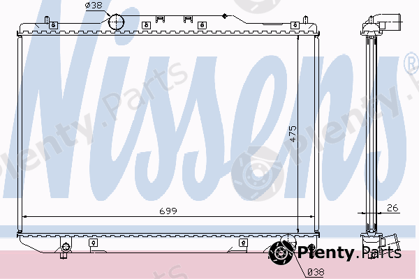 NISSENS part 64797A Radiator, engine cooling