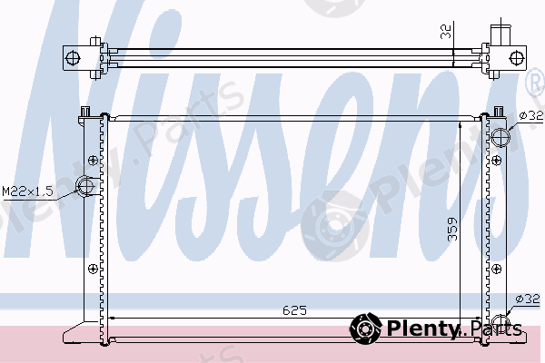  NISSENS part 65266 Radiator, engine cooling