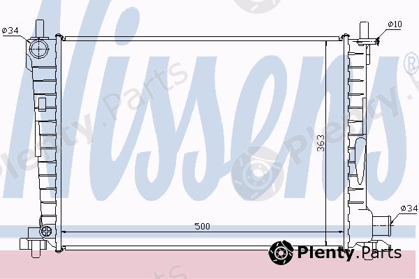  NISSENS part 62055 Radiator, engine cooling