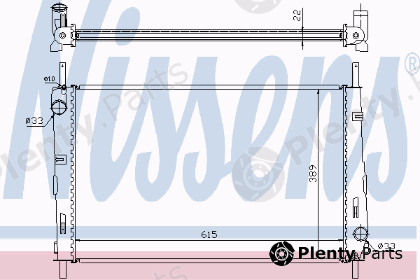  NISSENS part 620411 Radiator, engine cooling