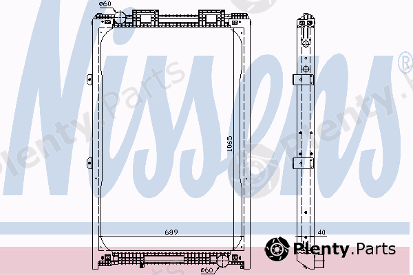  NISSENS part 62872A Radiator, engine cooling