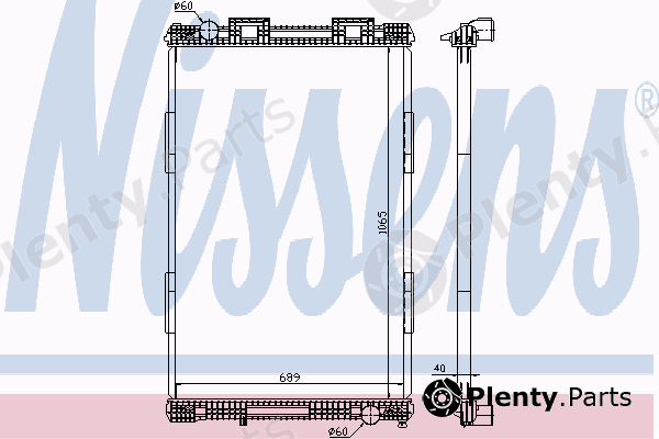  NISSENS part 628720 Radiator, engine cooling