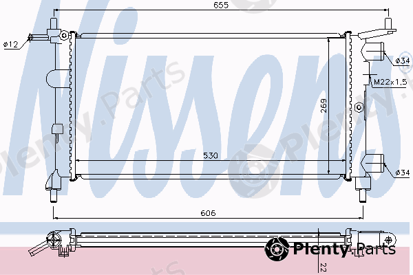 NISSENS part 63290 Radiator, engine cooling