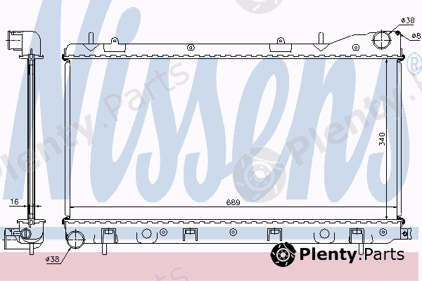  NISSENS part 67706A Radiator, engine cooling