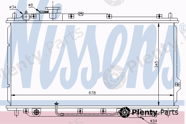  NISSENS part 66631 Radiator, engine cooling