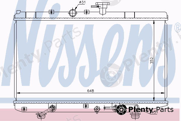  NISSENS part 66625 Radiator, engine cooling