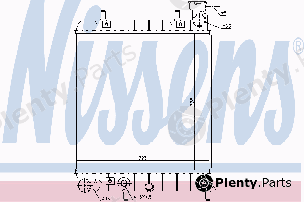 Радиатор nissens 67022