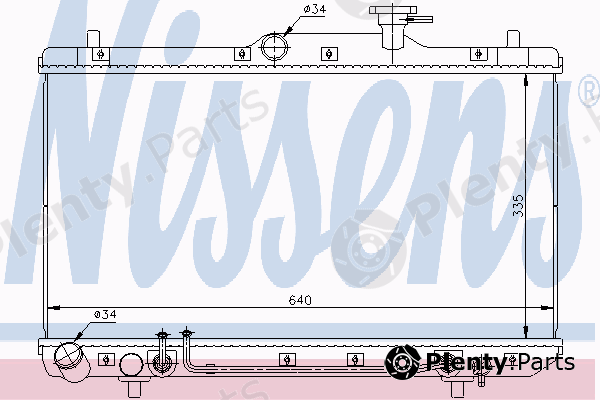  NISSENS part 67023 Radiator, engine cooling