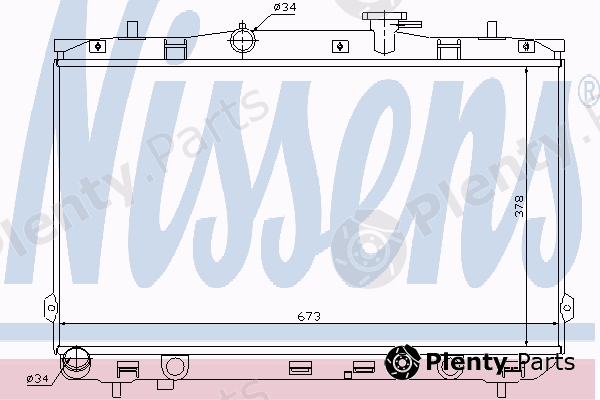  NISSENS part 67024 Radiator, engine cooling